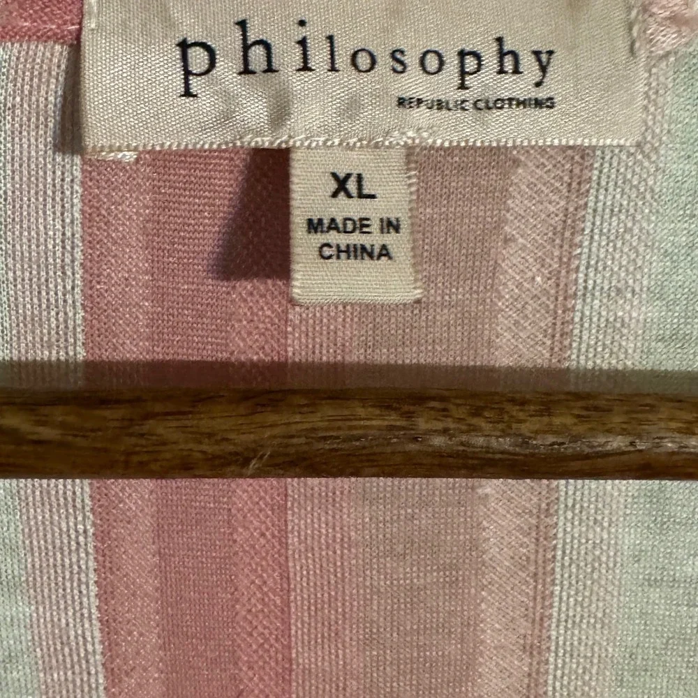 Casual Pink Striped Tunic Top - Women - Picture 5 of 7